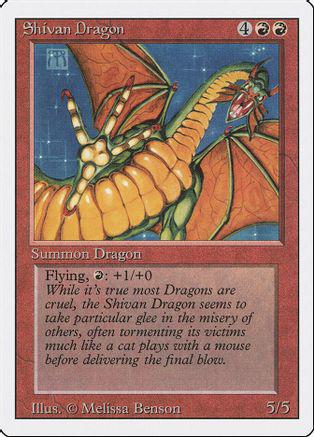 Shivan Dragon #177 Cover Art