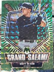 Matt Olson [Green] Baseball Cards 2022 Panini Mosaic Grand Salami Prices