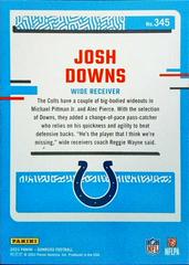 Back | Josh Downs Football Cards 2023 Panini Donruss