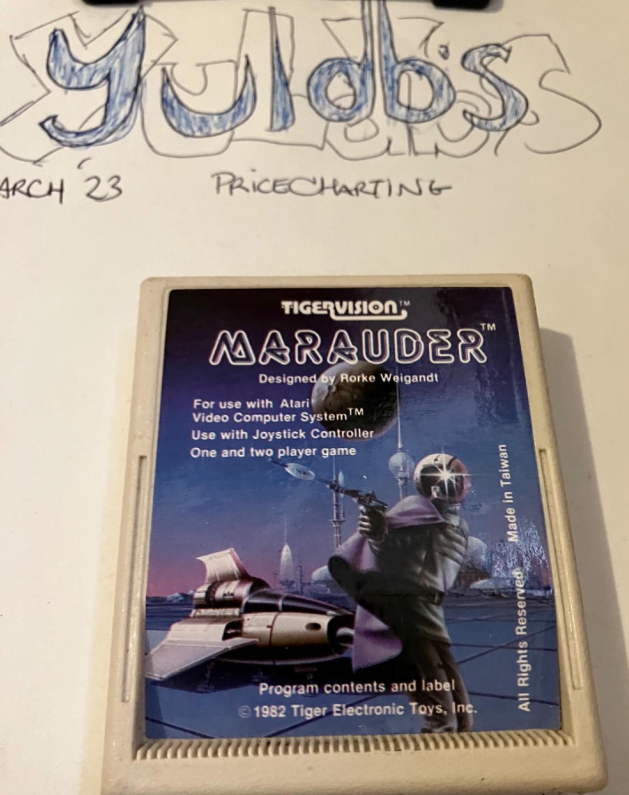 Jeu Atari 2600 MARAUDER / TIGERVISION - Version PAL SECAM, Cartouche Seule (loose), état Correct Et Testé
