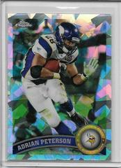 Adrian Peterson [Crystal Atomic Refractor] #220 Football Cards 2011 Topps Chrome Prices