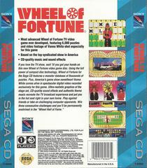 Wheel Of Fortune - Back | Wheel of Fortune Sega CD