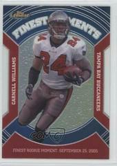 Cadillac Williams [Refractor] #VFM-CW Football Cards 2007 Topps Finest Moments Prices