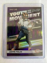 Justin Fields [Purple] #YM-7 Football Cards 2022 Panini Prestige Youth Movement Prices