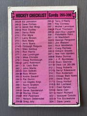 Checklist 265-396 #311 Hockey Cards 1974 O-Pee-Chee Prices