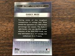 Back | Casey Mize Baseball Cards 2019 Bowman Chrome Stat Tracker