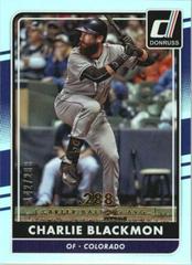 Charlie Blackmon [Season Stat Line] Baseball Cards 2016 Panini Donruss Prices