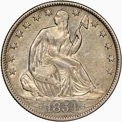 1854 O [ARROWS] Coins Seated Liberty Half Dollar Prices