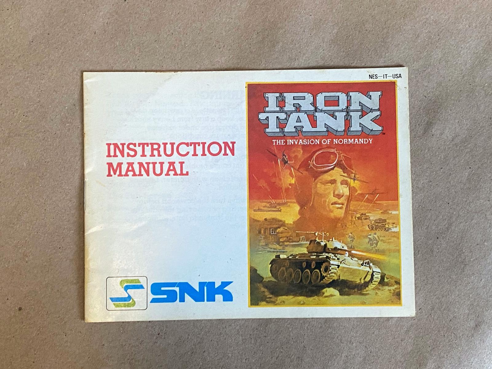Iron Tank Manual only NES
