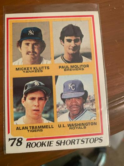 Rookie Shortstops [Molitor, Trammell] #707 photo