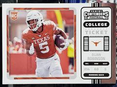 Bijan Robinson #7 Football Cards 2023 Panini Chronicles Draft Picks Contenders College Ticket Prices