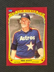Mike Scott #108 Baseball Cards 1986 Fleer Star Stickers Prices