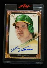Jose Canseco [24/35] Baseball Cards 2021 Leaf Valiant Autographs Prices