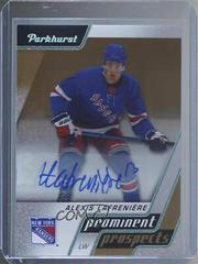Alexis Lafreniere [Autograph Gold] Hockey Cards 2020 Parkhurst Prominent Prospects Prices