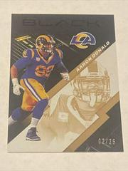 Aaron Donald [Copper] #56 Football Cards 2020 Panini Black Prices