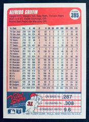 Shortstop  | Alfredo Griffin Baseball Cards 1990 Fleer