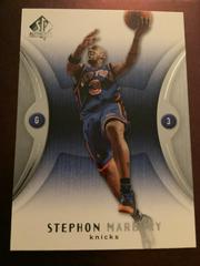 Stephon Marbury #58 Basketball Cards 2006 SP Authentic Prices