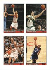 Chandler/Collisin/Okur/Wright #29 Basketball Cards 2005 Topps Bazooka 4 on 1 Stickers Prices