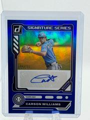 Carson Williams [Blue] Baseball Cards 2023 Panini Donruss Signature Series Prices