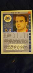 Back Of Card | Tie Domi Hockey Cards 1993 Score