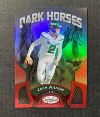 Zach Wilson [Red] #DH-2 Football Cards 2022 Panini Certified Dark Horses Prices