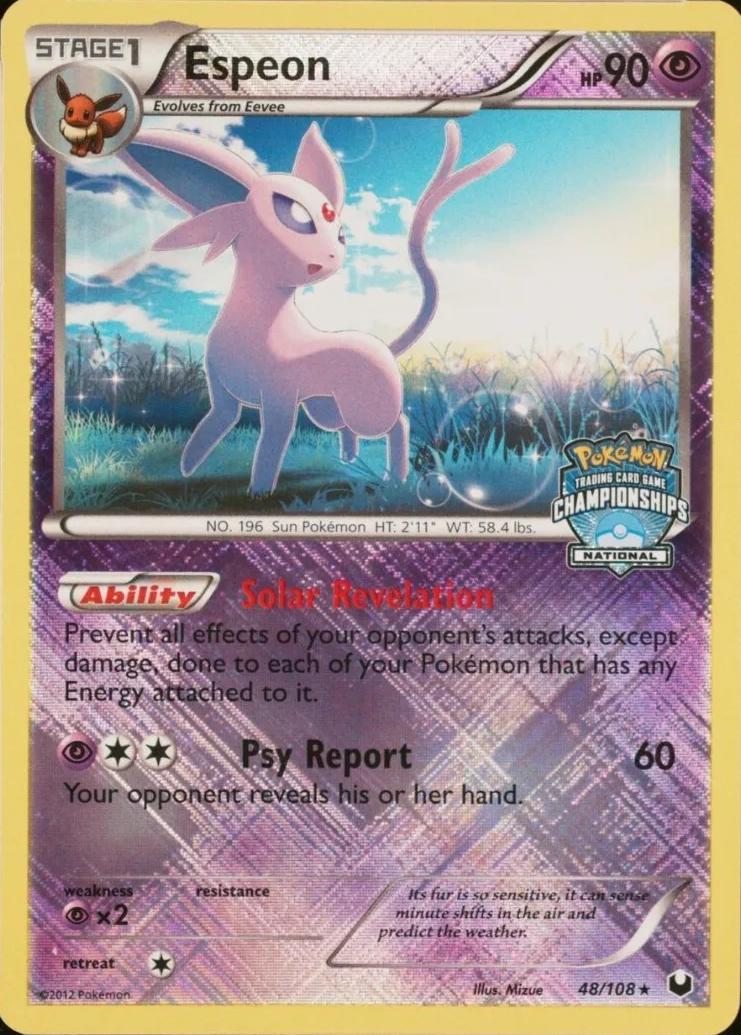 Espeon [National Championships] #48 Pokemon Promo