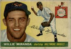 Willie Miranda #154 Baseball Cards 1955 Topps Prices