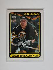 Front | Andy Brickley Hockey Cards 1990 Topps