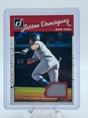 Jasson Dominguez #90M-JD Baseball Cards 2023 Panini Donruss Retro 1990 Materials Prices