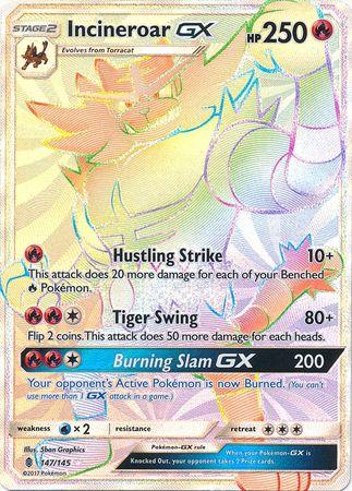 Incineroar GX #147 Prices | Pokemon Guardians Rising | Pokemon Cards