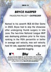 Back | Bryce Harper Baseball Cards 2023 Topps Stars of MLB