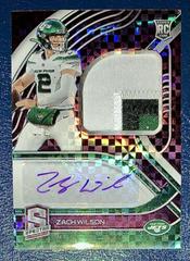 Zach Wilson [Patch Autograph Neon Pink] #202 Football Cards 2021 Panini Spectra Prices