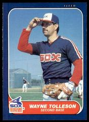 Wayne Tolleson Baseball Cards 1986 Fleer Update Prices