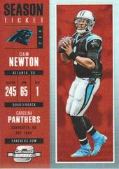 Cam Newton [Red] #4 Football Cards 2017 Panini Contenders Optic Prices