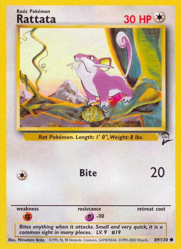 Rattata #89 Pokemon Base Set 2