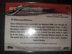 Back | Georges St Pierre [Gold] Ufc Cards 2018 Topps UFC Chrome