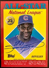Sammy Sosa [Red] #88ASA-SS Baseball Cards 2023 Topps 1988 All Star Autographs Prices