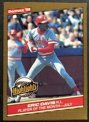 Eric Davis #30 Baseball Cards 1986 Donruss Highlights Prices