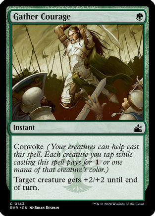 Gather Courage [Foil] #143 Magic Ravnica Remastered