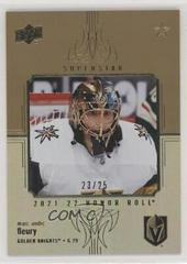 Marc Andre Fleury [Rainbow Gold] #HR-8 Hockey Cards 2021 Upper Deck Honor Roll Prices