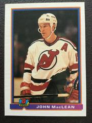 John MacLean #289 Hockey Cards 1991 Bowman Prices