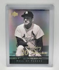 Stan Musial Baseball Cards 2001 Upper Deck Hall of Famers 20th Century Showcase Prices