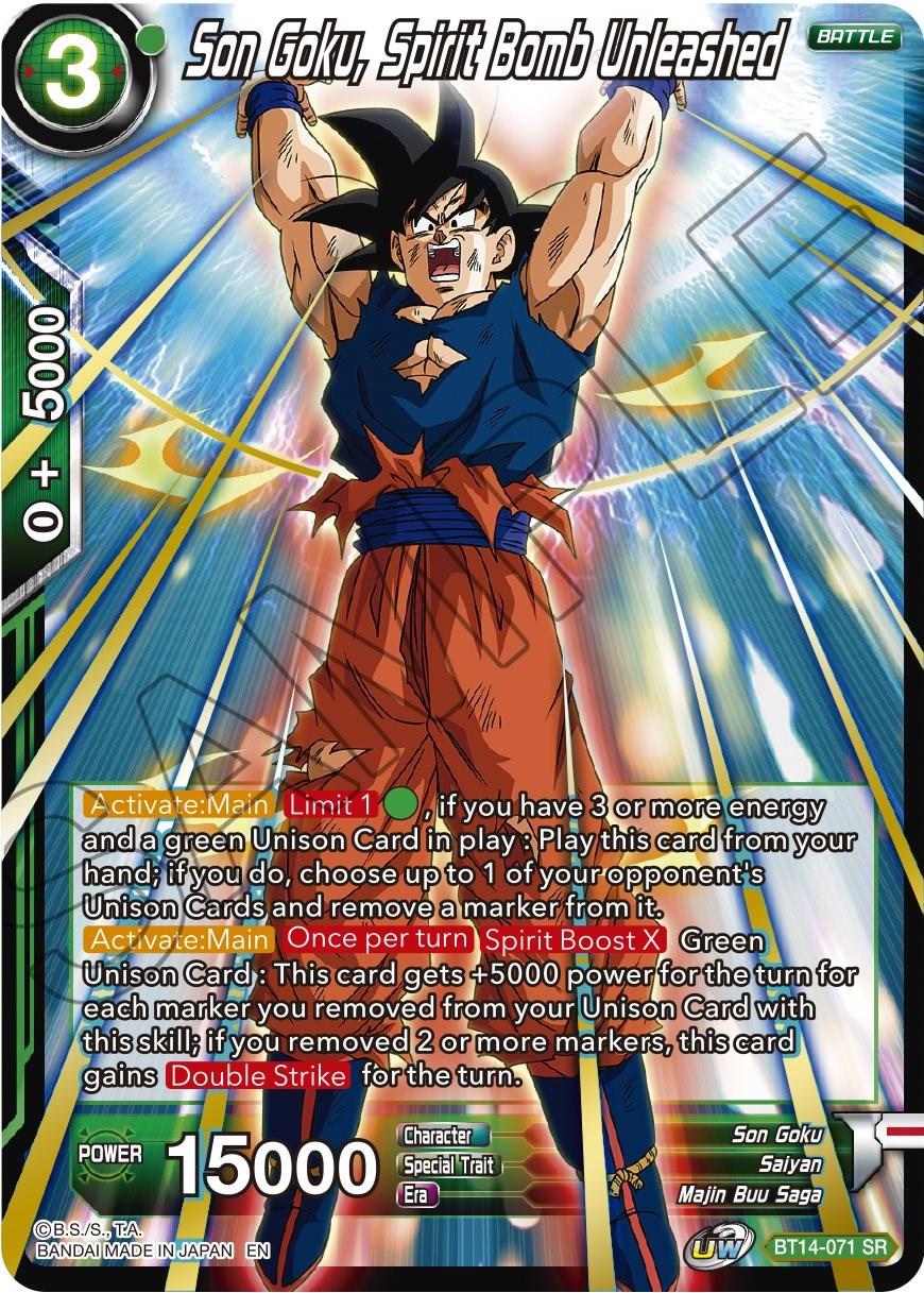 Son Goku, Spirit Bomb Unleashed BT14-071 Dragon Ball Super Cross Spirits