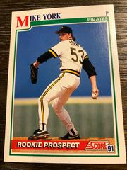 Mike York #738 Baseball Cards 1991 Score Prices