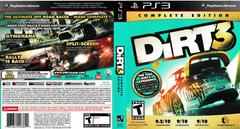 Artwork - Back, Front | Dirt 3 [Complete Edition] Playstation 3