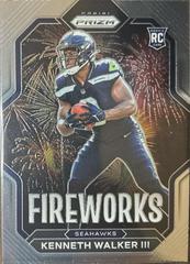 Kenneth Walker III Football Cards 2022 Panini Prizm Fireworks Prices