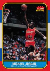 Michael Jordan #57 Prices [Rookie] | 1986 Fleer | Basketball Cards