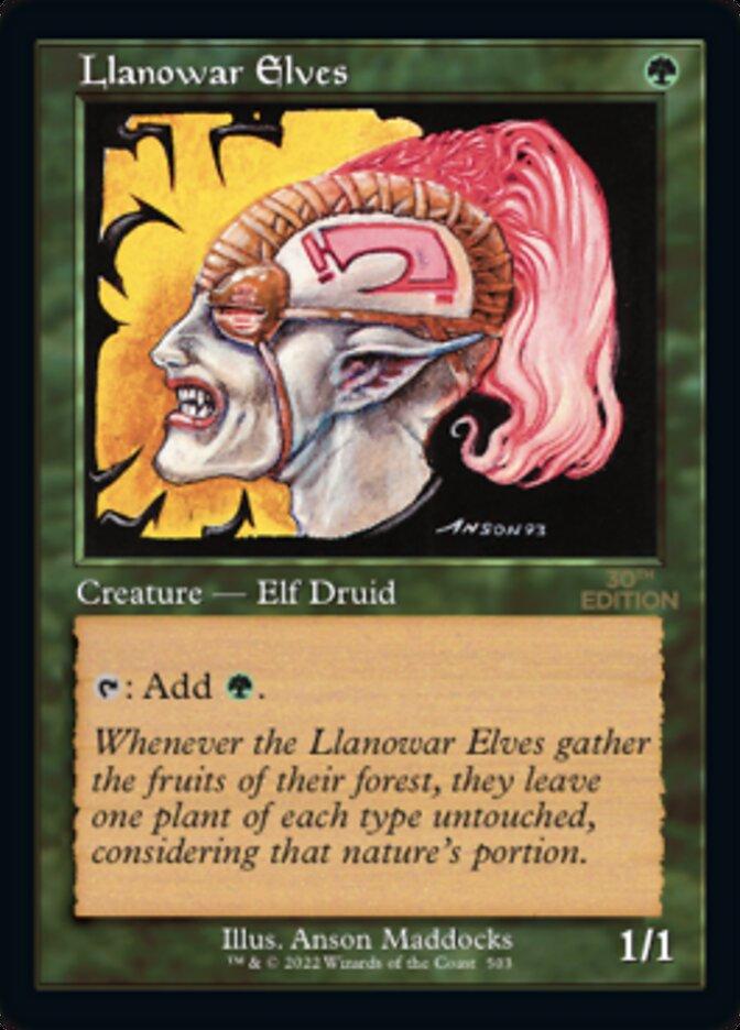 Llanowar Elves #503 Magic 30th Anniversary