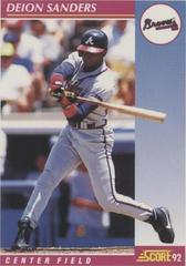 Deion Sanders Baseball Cards 1992 Score Prices