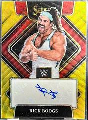 Rick Boogs [Gold Wave Prizm] #SG-RBG Wrestling Cards 2022 Panini Select WWE Signatures Prices
